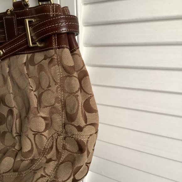 Coach signature handbag tan handbag - Picture 4 of 10